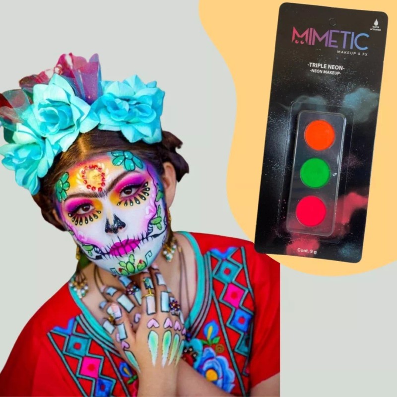 Mimetic Makeup & FX Kit 2 Pzs Maquillaje Base De