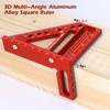 Aiwons 3D Multi-Angle Measuring Ruler -Precision Woodworking 3D Square Protractor