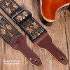 Nefelibata Banjo Strap, 2"Wide Full Grain Cowhide Guitar Strap Adjustable