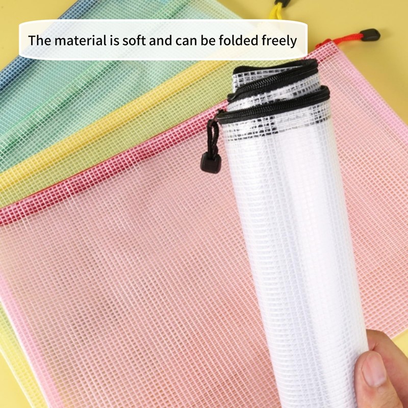 A4 Plastic Wallets 10Pcs A4 Zip Wallets File Folder Zip