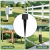 TAYORY 4 Pcs 4"x4" Fence Post Anchor Ground Spike 32"(Actual: