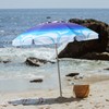 AMMSUN 7ft Fantasy Design Heavy Duty High Wind Beach Umbrella
