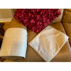 Set of armrest covers only perfect for furniture slipcovers furniture protectors Home Decor sofas loveseats theater chairs office chairs recliners RV's Housewarming gifts By: Bittlemen. Co. (Beige)