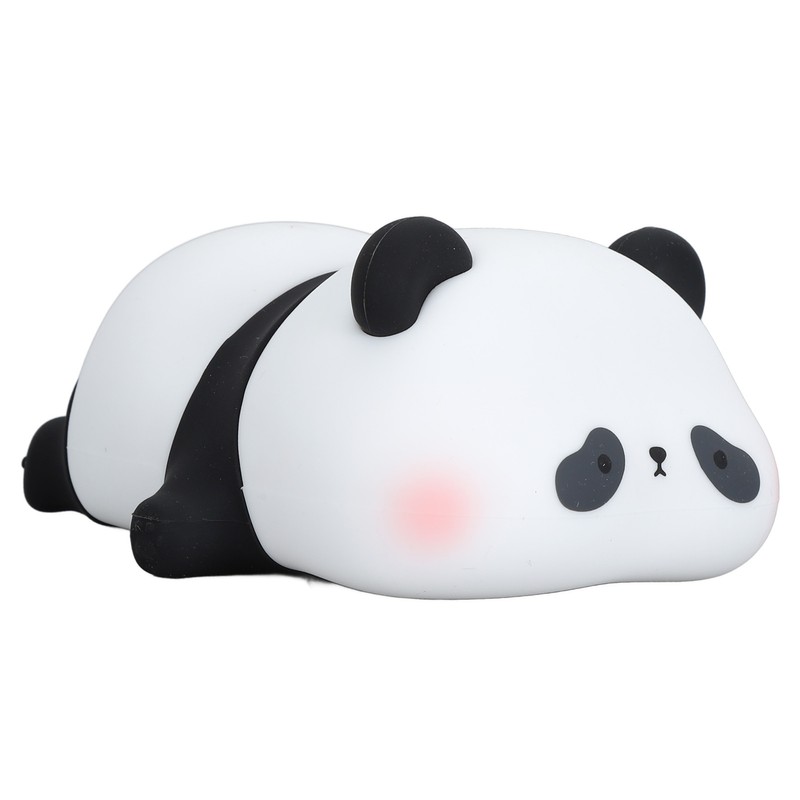 Cute Panda Night Light Silicone Animal Night Lamp USB Rechargeable