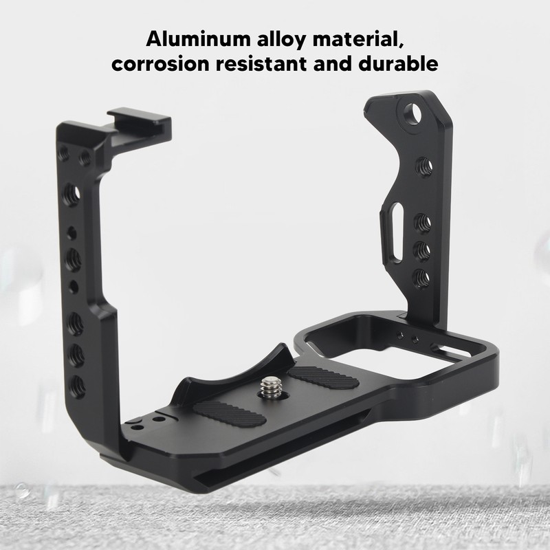 Camera Cage Aluminum Cold Shoe Mounting Plate with 1/4 and