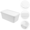 Kichvoe Ice Cream Container with Lid Rectangle Dessert Storage Tubs