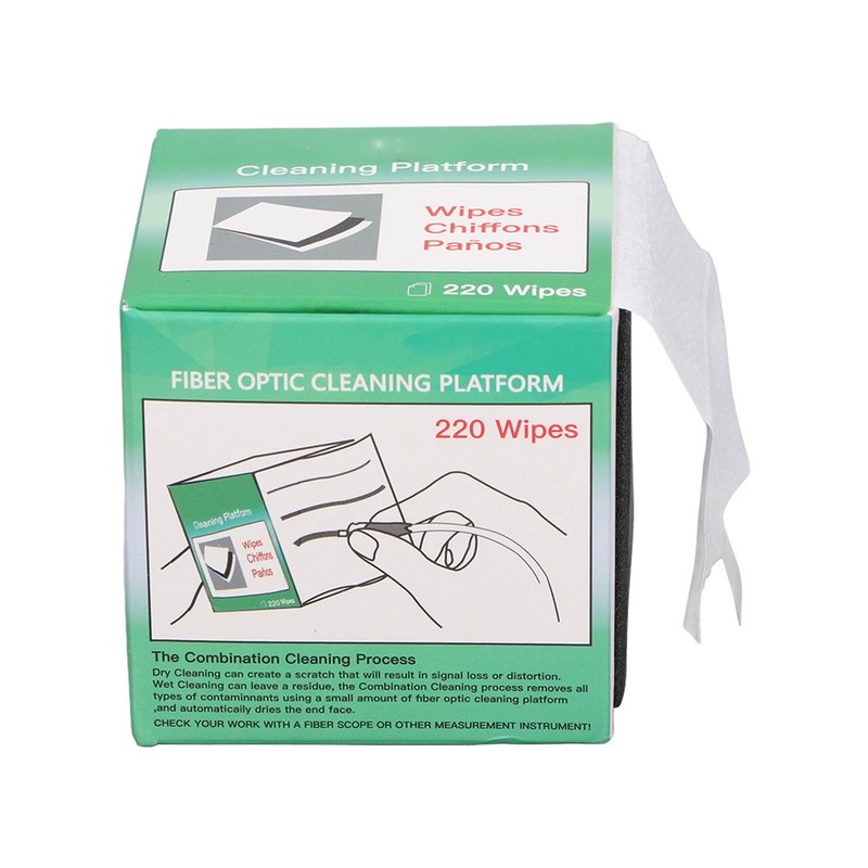 Fiber Optic Cleaning Wipe 220 Sheets Dust Free Cleaner Platform