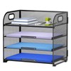 Marbrasse Mesh Desk Organiser Tray, 4 Tier Letter Tray Organiser
