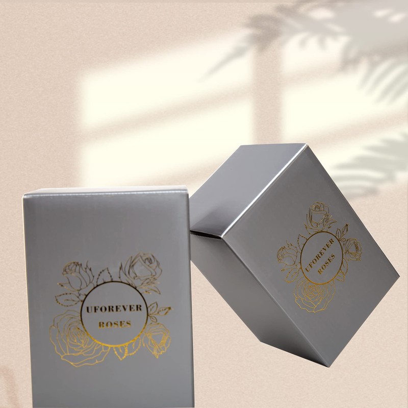 UFOREVER ROSES 4-Piece Preserved Roses in a Box, Preserved Flowers,