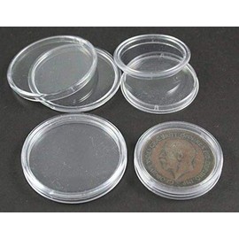 10 Lighthouse coin storage capsules. (30mm)