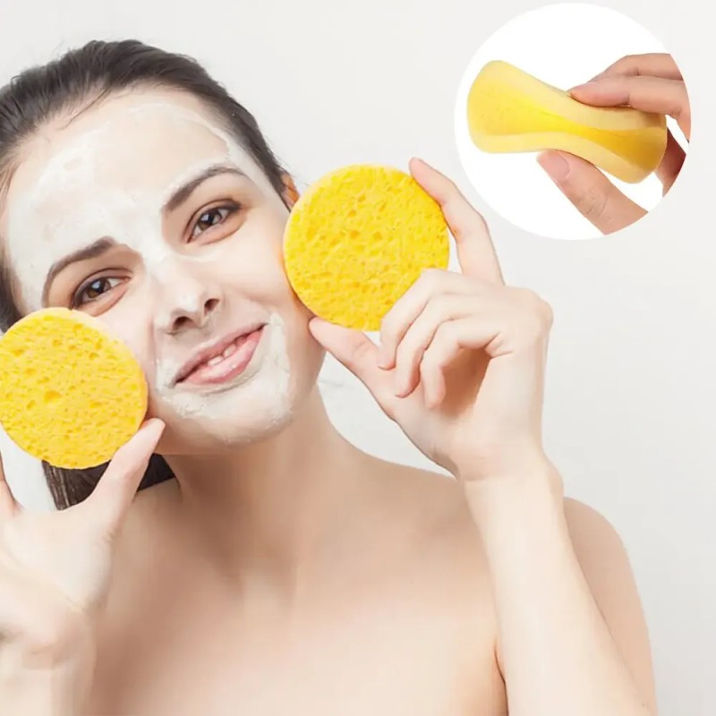 120 Pc Esponja Facial Comprimida Para Limpieza Y Exfoliación