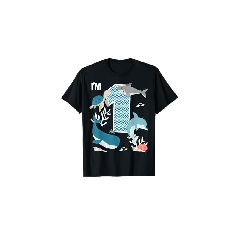 Kids 1 Year Old Ocean Life Whale Dolphin Shark 1st