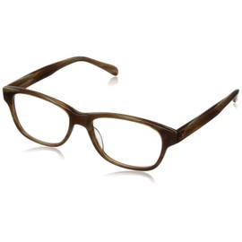 Corinne McCormack Women's Zooey Square Reading Glasses, Amber, 53 mm + 1