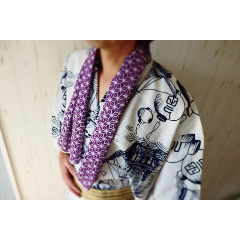 Maruwa Boeki Koedo Cool Towel, Seikai Wave, Size: Approx. W7.9