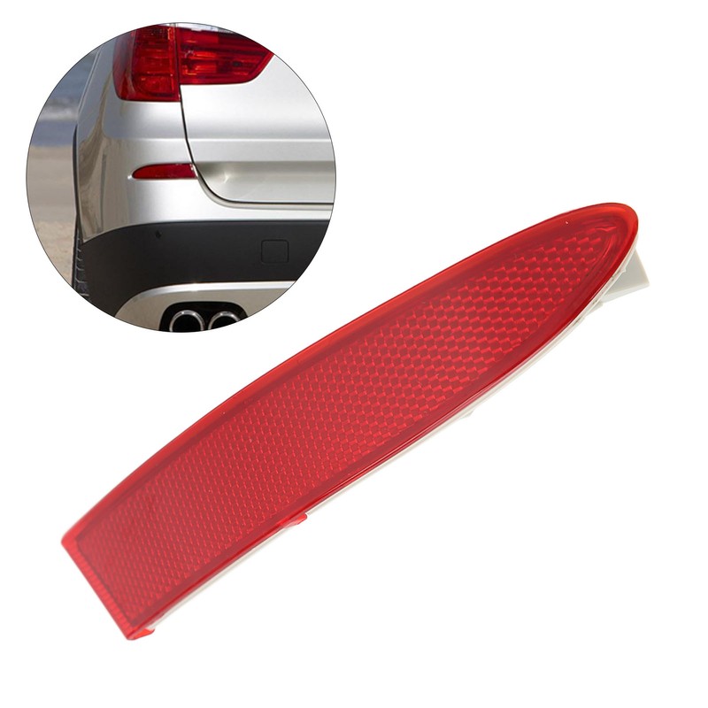 Rear Left Bumper Reflector Waterproof Red Lens Safe Driving 63147217315
