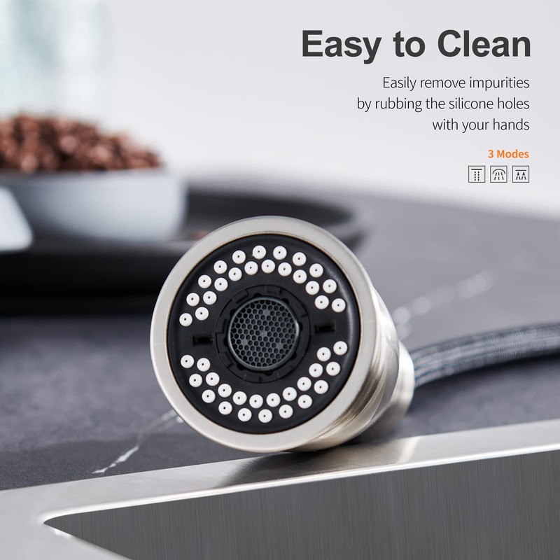 TIORIY Pull Down Kitchen Sink Faucet Spray Head Replacement with