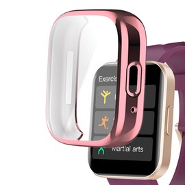 smaate Watch Cases Compatible with RUIMEN D1 1.85” Smart Watch, TPU Case with Screen Protector, Protecting Watch Body & Screen