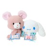 Sanrio 530654 Yoshidoku Retro Plush Hair Clip Set, Cinnamoroll
