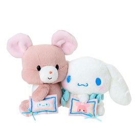 Sanrio 530654 Yoshidoku Retro Plush Hair Clip Set, Cinnamoroll