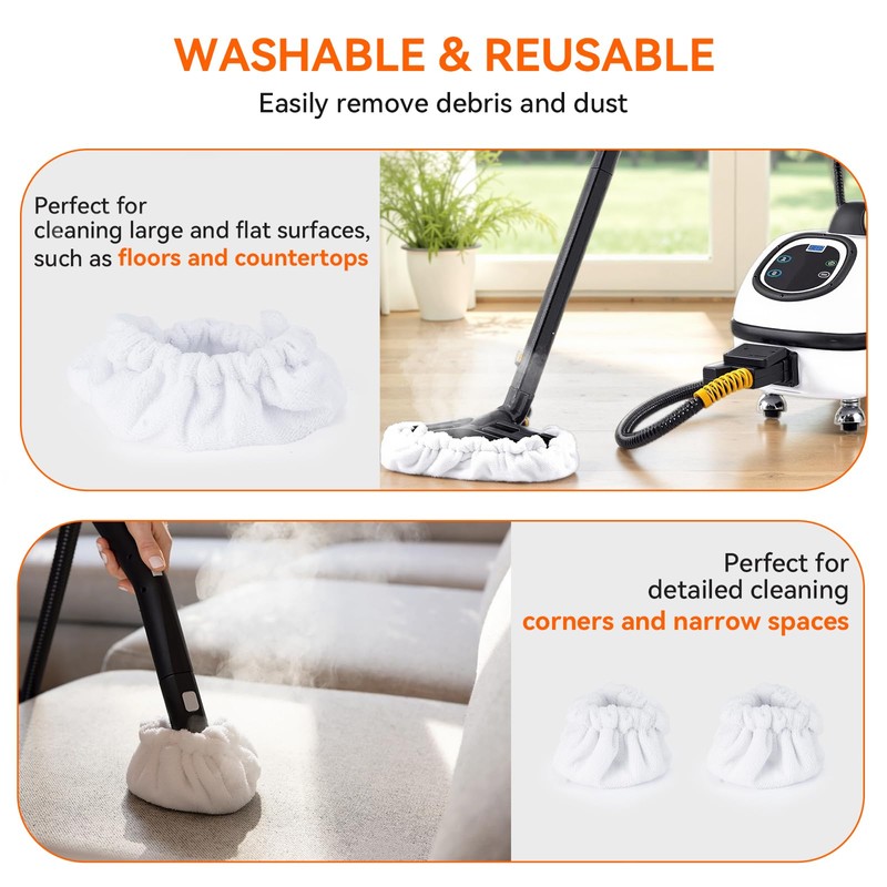 MTAA 24-Piece Steam Cleaning Pack Accessory Kit Compatible with Dupray