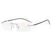 KOOSUFA Rimless Progressive Multifocal Reading Glasses 3.0 Men Women Blue