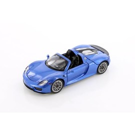 Showcasts 918 Spyder Open Top Sports Car, Blue 68243BU - 1/24 Scale Diecast Model Car