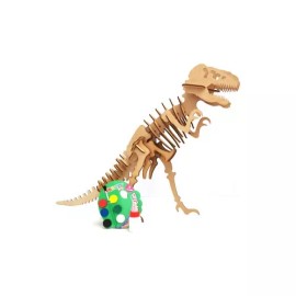 Monkits Education Dinosaurio T Rex Para Armar, Juguete Didáctico