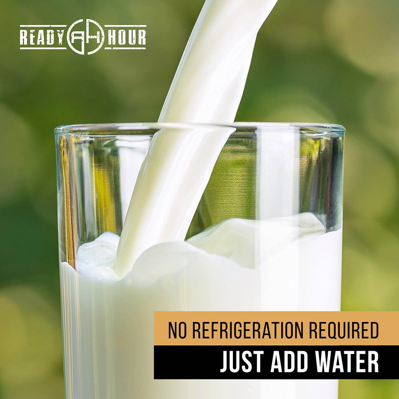 Ready Hour, Bulk Powdered Milk, Real Non-Perishable Whey, 25-Year Shelf