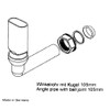 Elbow Pipe with Ball Joint for Kitchen Sink Overflow -
