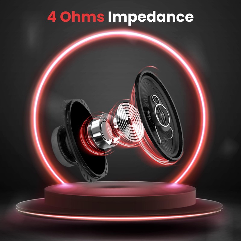 Pyle 3-Way Universal Car Stereo Speakers - 300W 4" x