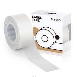MakeID L1/Q1 Label Printer Exclusive Genuine Thermal Roll Paper, Width 0.6 inch (16 mm) Length 1.6 ft (4 m), Full Surface Label, Suitable for Handwriting, Price Tags, Mailing, Document Classification,