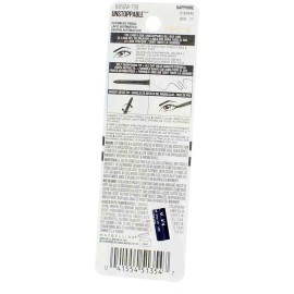 Maybelline 3 Pack Maybelline Unstoppable Mechanical Eyeliner Pencil, Sapphire 708, Water...