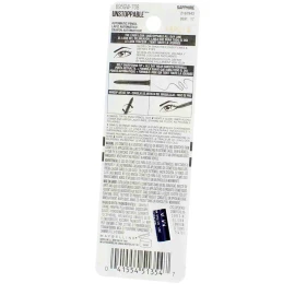 Maybelline 3 Pack Maybelline Unstoppable Mechanical Eyeliner Pencil, Sapphire 708, Water...
