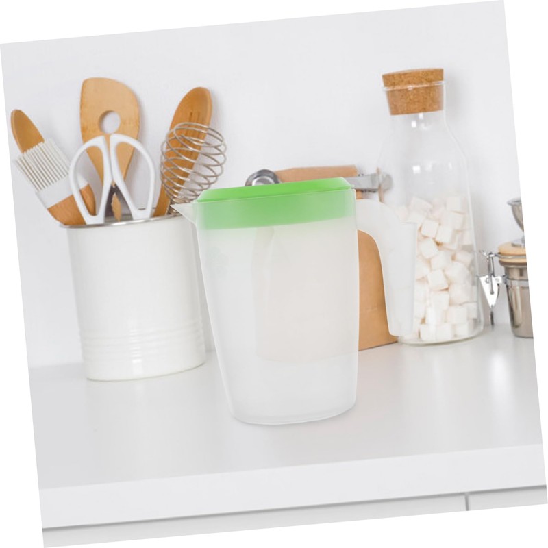 ABOOFAN Juice Pitcher with Lid Round Beverage Jug for Home