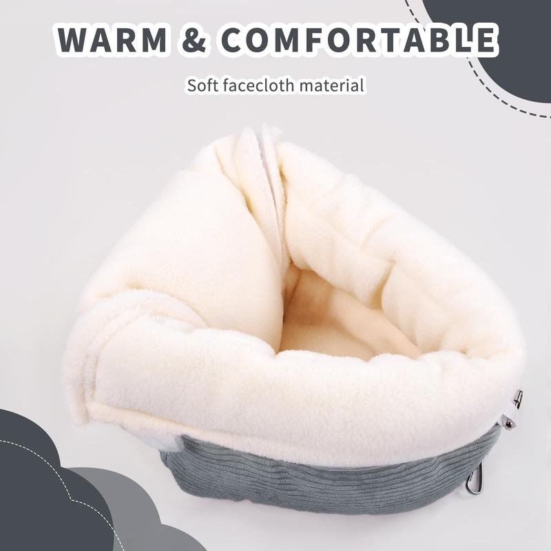 Hoopttay Small Winter Warm Bird Bed for Cage with Soft