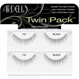 Ardell Natural Eyelash 110 Black Twin Pack Contain 2 Pairs Of Lashes by Ardell