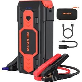 NEXPOW Q9B 2500A Car Jump Starter (up to 8.0L Gas)USB Quick Charge 3.0