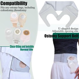 Flosmore Ostomy Support Belt Adjustable Stoma3308