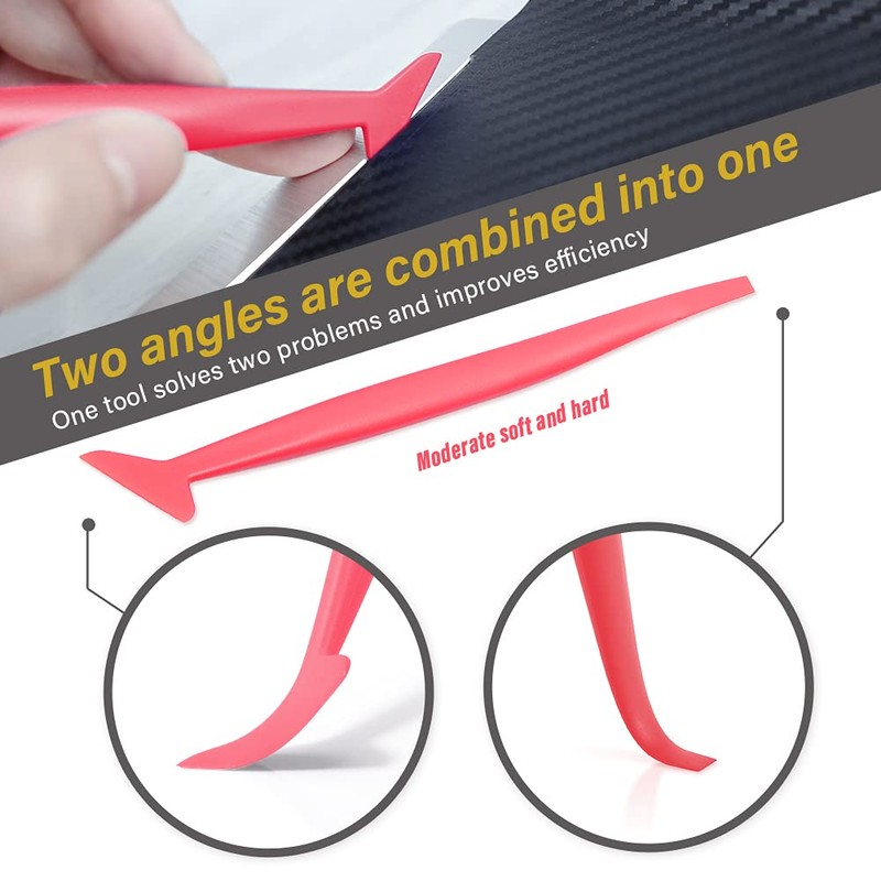 Vehicle Tint Squeegee PPF Tools Car Wrap Kit Corner Shank