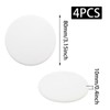 Yinluluna 4 pcs White Silicone Door Handle buffers, 3.15" Door