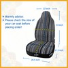 Partuto Universal Black Bucket Seat Cover Protector Pad for Auto