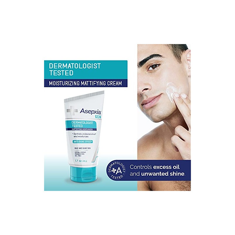Asepxia GEN Moisturizing Mattifying Cream for Oily Skin, Neutralizes Unwanted