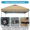 8x8 Canopy Replacement Top Cover with Air Vents for ez