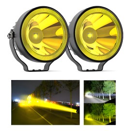 Par 4''faros Auxiliares Redondos Led Niebla Jeep Wrangler .