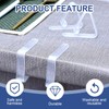 XdealCozyxc 12 Pcs Table Cloth Clips, Transparent Tablecloth Clips for
