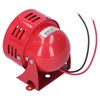 BERM Electric Motor Siren Alarm Mini Red Stainless Steel Shell