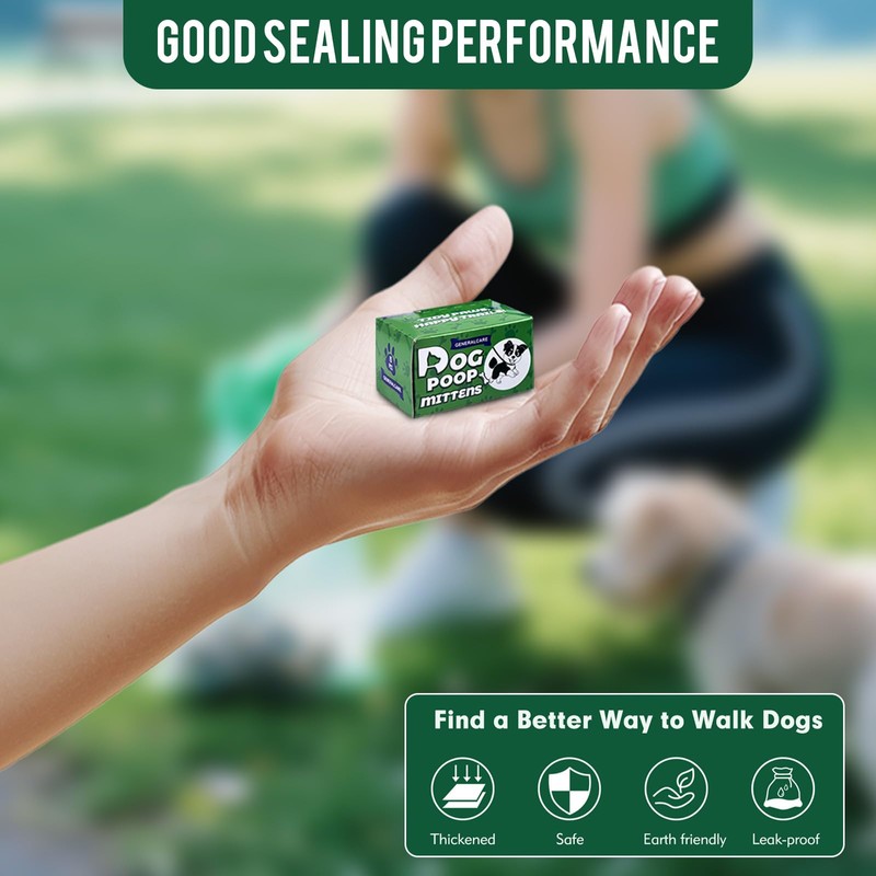 Glove Poop Bags for Dogs - 120 Biodegradable Waste Bags