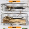 MINGFANITY Sturdy 304 Stainless Steel Utensil Drying Rack Basket, Utensil
