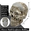 Top Brass Skull Eyeglasses Holder – 4” Tall Gothic Skull-Shaped