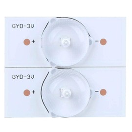 20pcs SMD Lamp Beads, Universal 3V SMD LED, Optical Lens Filter with High Hardness, Repair and Replacement Parts for LED Strips and TV Strips (White)